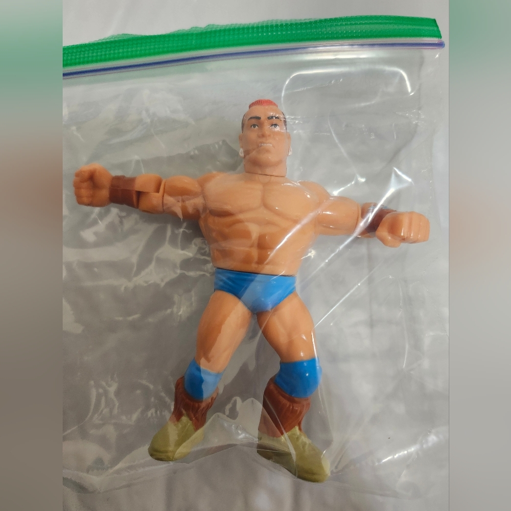 WWE WWF Tatanka Series 6 Action Figure with Blue and Brown Outfit Loose